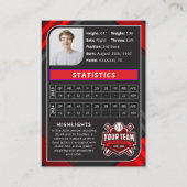 Carte de commerce Red & Black Pro Baseball (Dos)