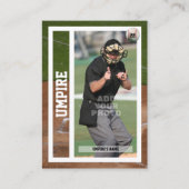 Carte de commerce Souvenir de base-ball Juge-arbit (Devant)