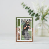 Carte de commerce Souvenir de base-ball Juge-arbit (Debout devant)