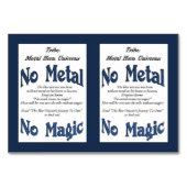 Carte de commerce Unicorn bleu clair - (Dos)