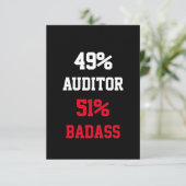 Carte de commissaire aux comptes badass (Debout devant)