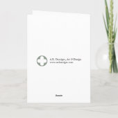 Carte de communion de style celtique (Dos)