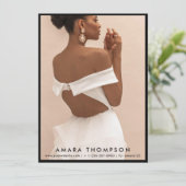 Carte de comp modèle d'acteur de mannequinat 4 pho (Debout devant)