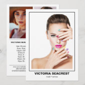 Carte de comp modèle double face Borderline 4 (Devant / Derrière)