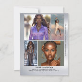 Carte de comp modèle étoile montante pour modèles (Dos)