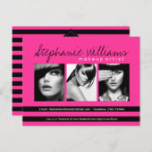 Carte de comp pour maquillage artisanal à base de  (Devant / Derrière)