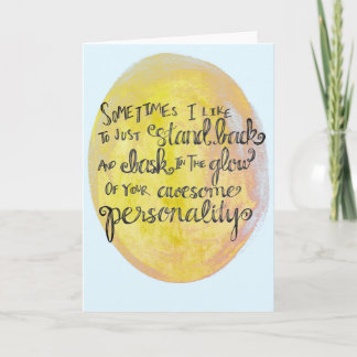 Carte de compliment général "Votre personnalité gé