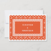 CARTE DE COMPOSANTE ORANGE PAPEL MEXICAIN PICADO (Dos)