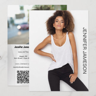 Carte de composite de modèle d'acteur | 3 Photos e