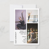 Carte de composite de portfolio de photos de casti (Dos)
