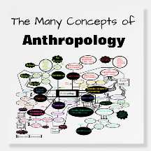 Carte de concept d'anthropologie Cartes de mousse