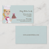 Carte de concepteur de gâteau d'organisateur (Devant / Derrière)