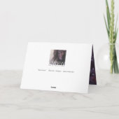 Carte de concepteur Unicorn Rose bleu (Dos)