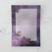 Carte de concepteur Unicorn Rose bleu (Intérieur)