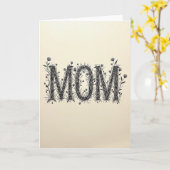 Carte de conception artistique de maman botanique (Fleur jaune)