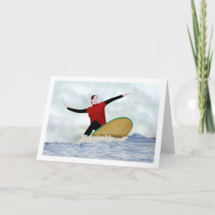 Carte de conception créative de Surfing Girl LeeMa