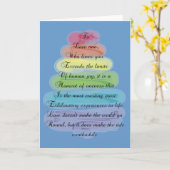 Carte de conception d'arbre Artsy de poème de "Amo (Fleur jaune)