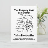 Carte de conception de dessin animé de préservatio (Debout devant)