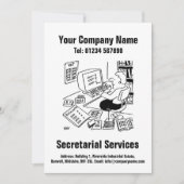 Carte de conception de dessin de services de secré (Devant)