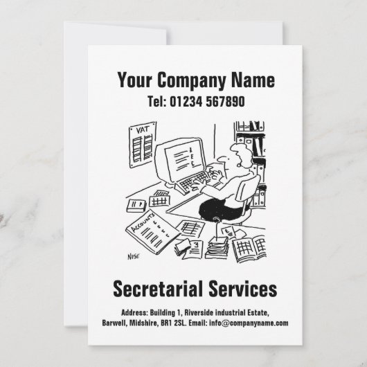 Carte de conception de dessin de services de secré (Devant)