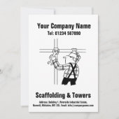Carte de conception de dessin d'échafaudage (Devant)