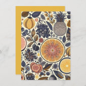 Carte de conception de fruits (Devant / Derrière)