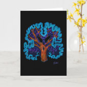 Carte de conception de l'arbre cérébral (Fleur jaune)