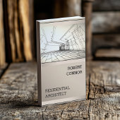 Carte de conception de maison de dessin d'architec