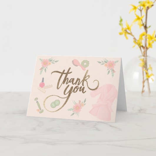 Carte de conception de script de Merci sur le thèm (Fleur jaune)