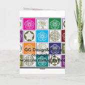 Carte de conception d'inspiration asiatique (Dos)