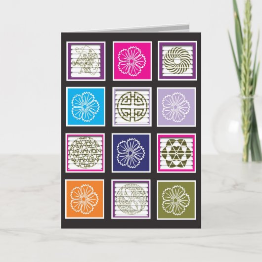 Carte de conception d'inspiration asiatique (Devant)