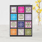 Carte de conception d'inspiration asiatique (Fleur jaune)