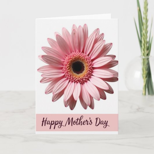 Carte de conception florale à pétale rose (Devant)