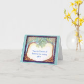 Carte de condoléance pour la femme (Fleur jaune)