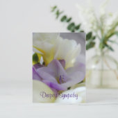 Carte de condoléances (Debout devant)