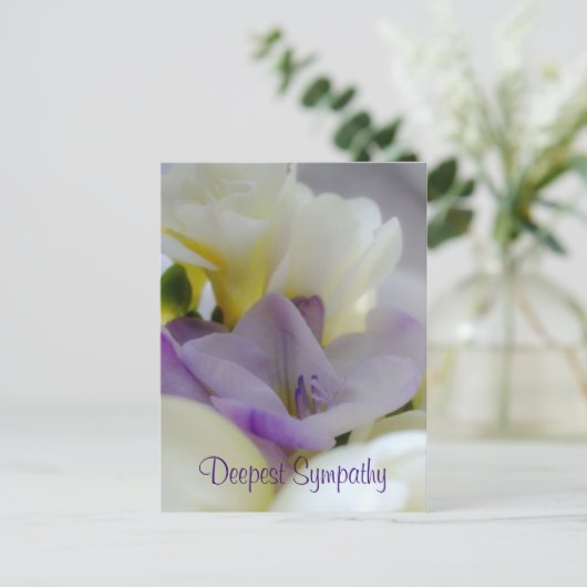 Carte de condoléances (Debout devant)