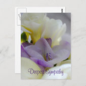 Carte de condoléances (Devant / Derrière)