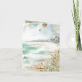 Carte de condoléances aquarelle (Dos)