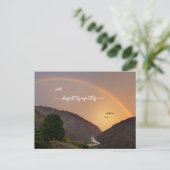 Carte de condoléances arc-en-ciel de profonde symp (Debout devant)