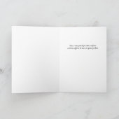 Carte de Condoléances avec Anémones Blanches (Intérieur)