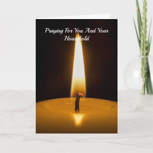 Carte de condoléances chrétienne (Devant)