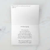 Carte de condoléances « Confirmation Sunset » (Intérieur)