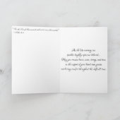 Carte de condoléances « Coucher de soleil à l'égli (Intérieur)