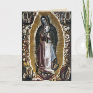 Carte de condoléances de la Vierge de Guadalupe