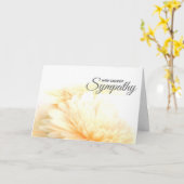 Carte de condoléances de sympathie la plus profond (Fleur jaune)