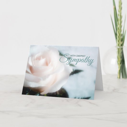 Carte de condoléances de sympathie la plus profond (Devant)