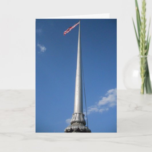 Carte de condoléances « Drapeau américain de Lowel (Devant)