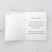 Carte de condoléances « Drapeau américain de Lowel (Intérieur)