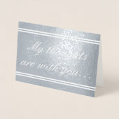 Carte de condoléances élégante (Devant)