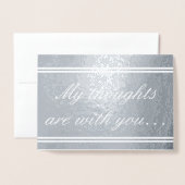 Carte de condoléances élégante (Devant avec enveloppe)